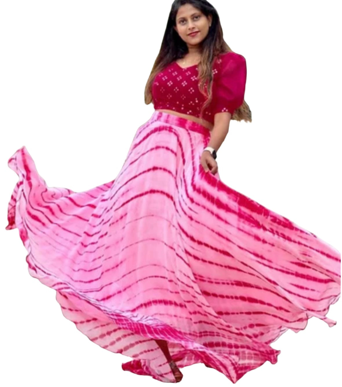 Georgette Lehenga & Blouse Set in Germany