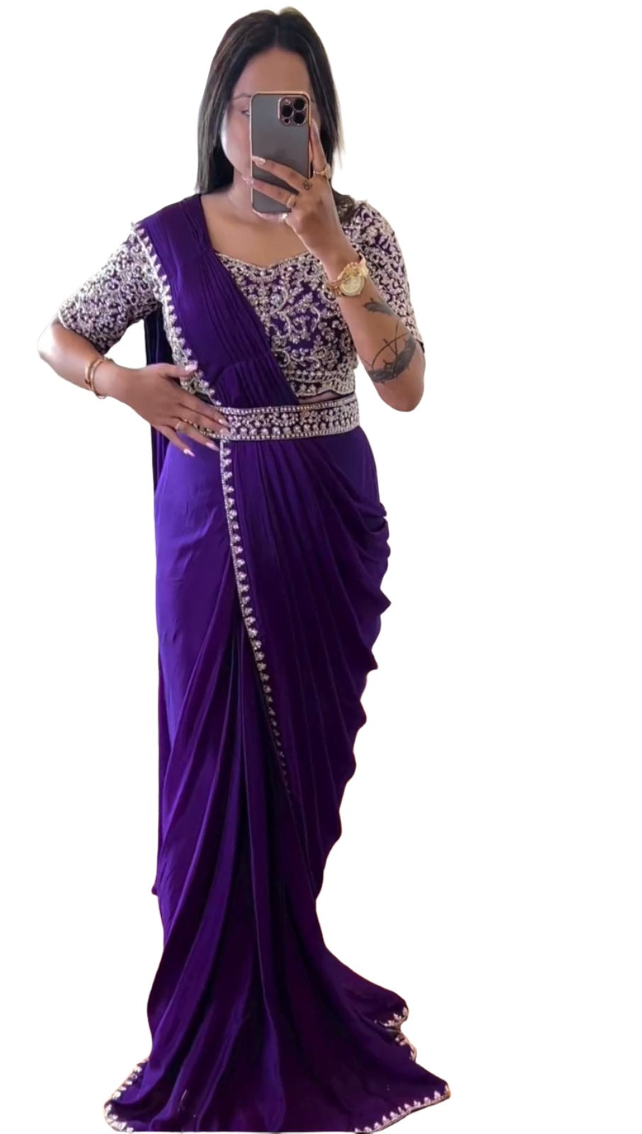 Ready To Wear Saree With Stitched Blouse In Berlin
