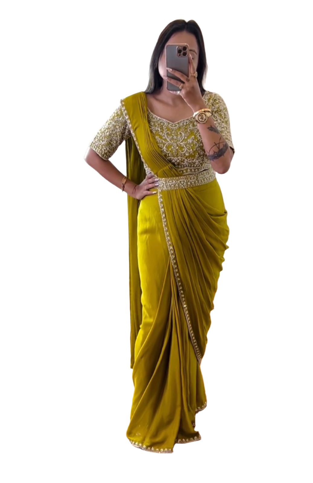 Ready To Wear Saree With Stitched Blouse In Germany