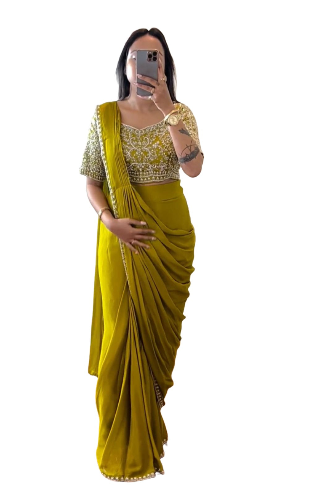 Ready To Wear Saree With Stitched Blouse In Germany