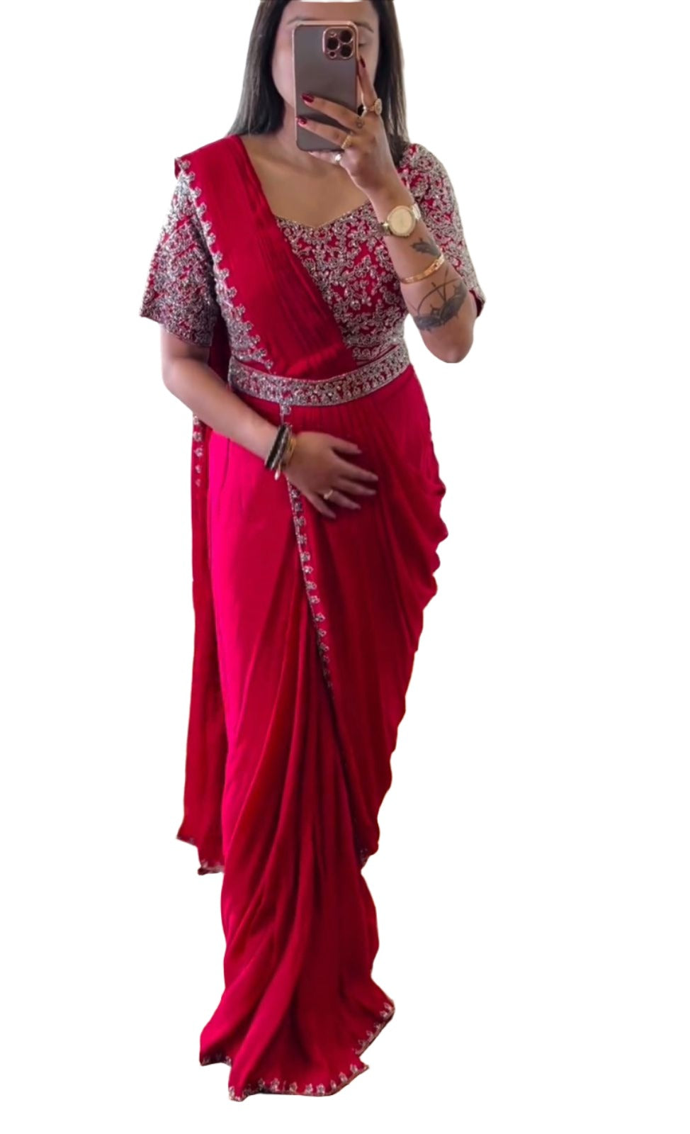 Ready To Wear Saree With Stitched Blouse In Germany