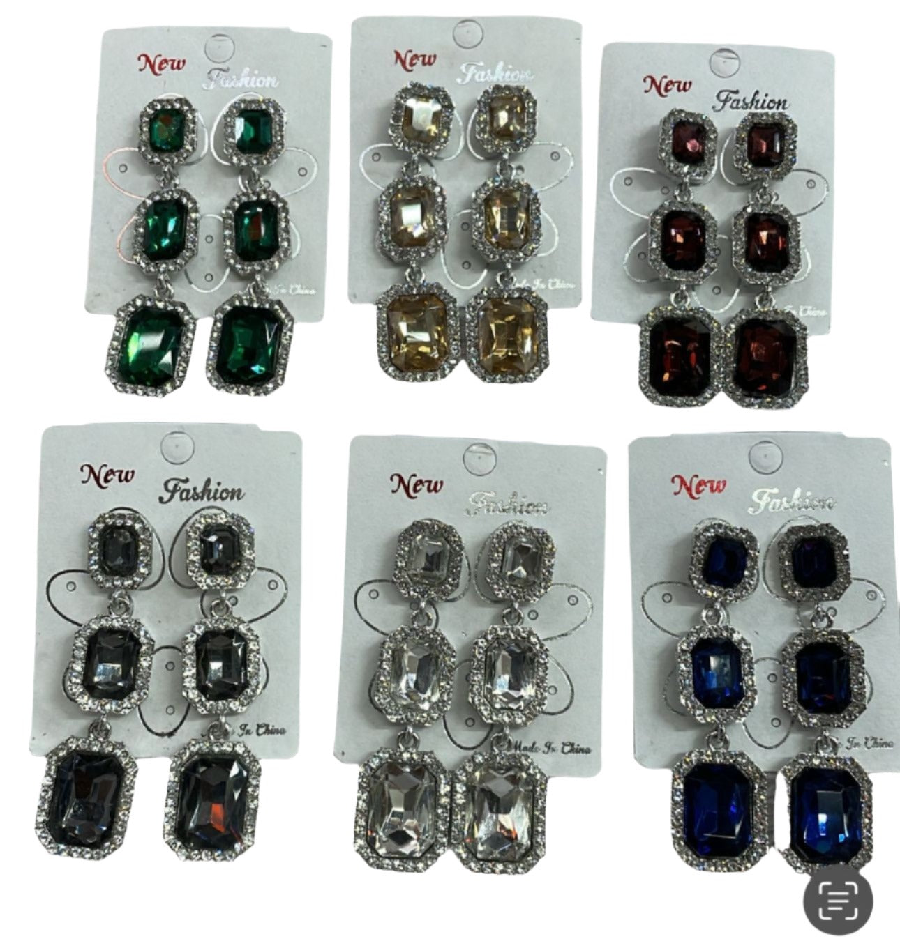 Dangle Earrings Statement Crystal Drop Earrings