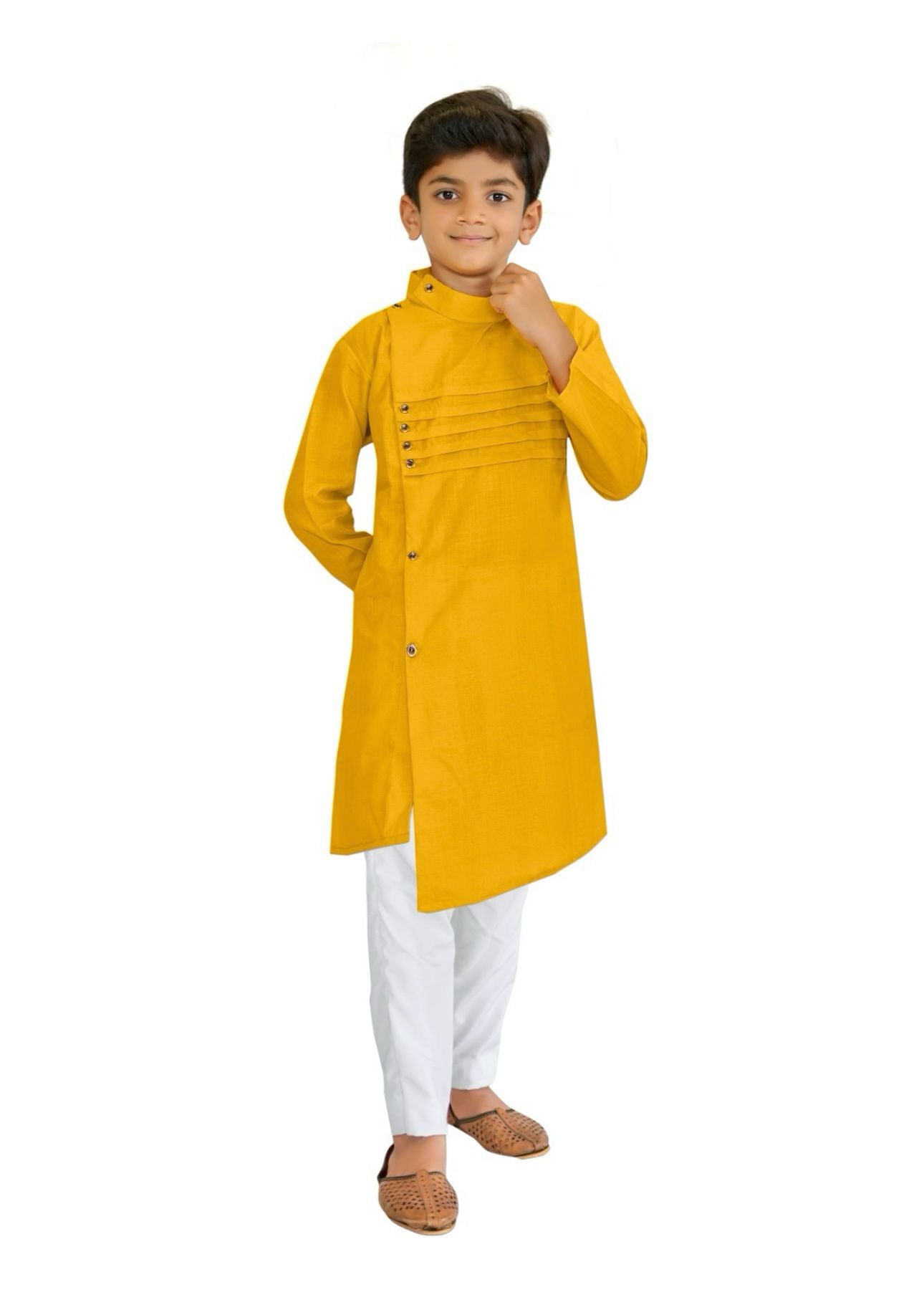 Boys Traditional kurta payjama 🧥Crosskurta🧥 yellow