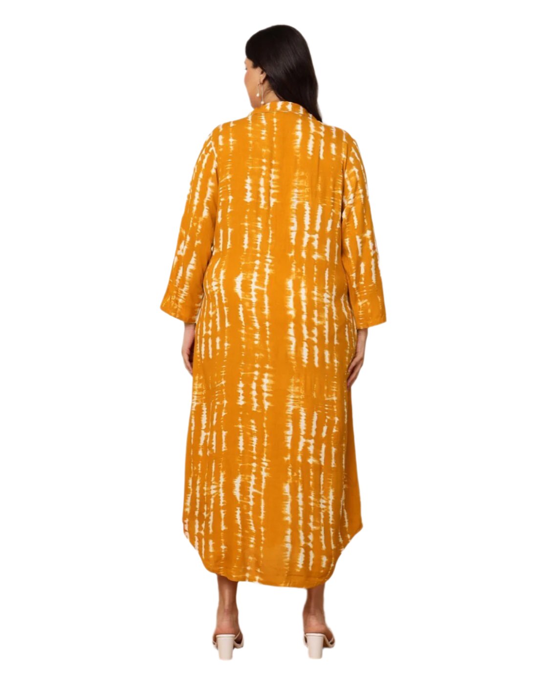 Women Tie & Dye Shirt Dress with Insert Pockets in Berlin