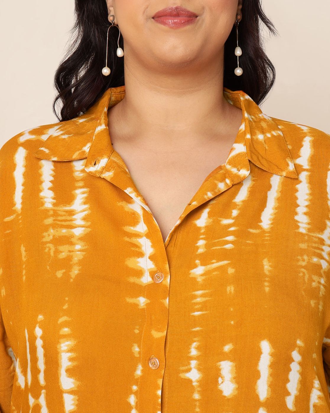 Women Tie & Dye Shirt Dress with Insert Pockets in Berlin