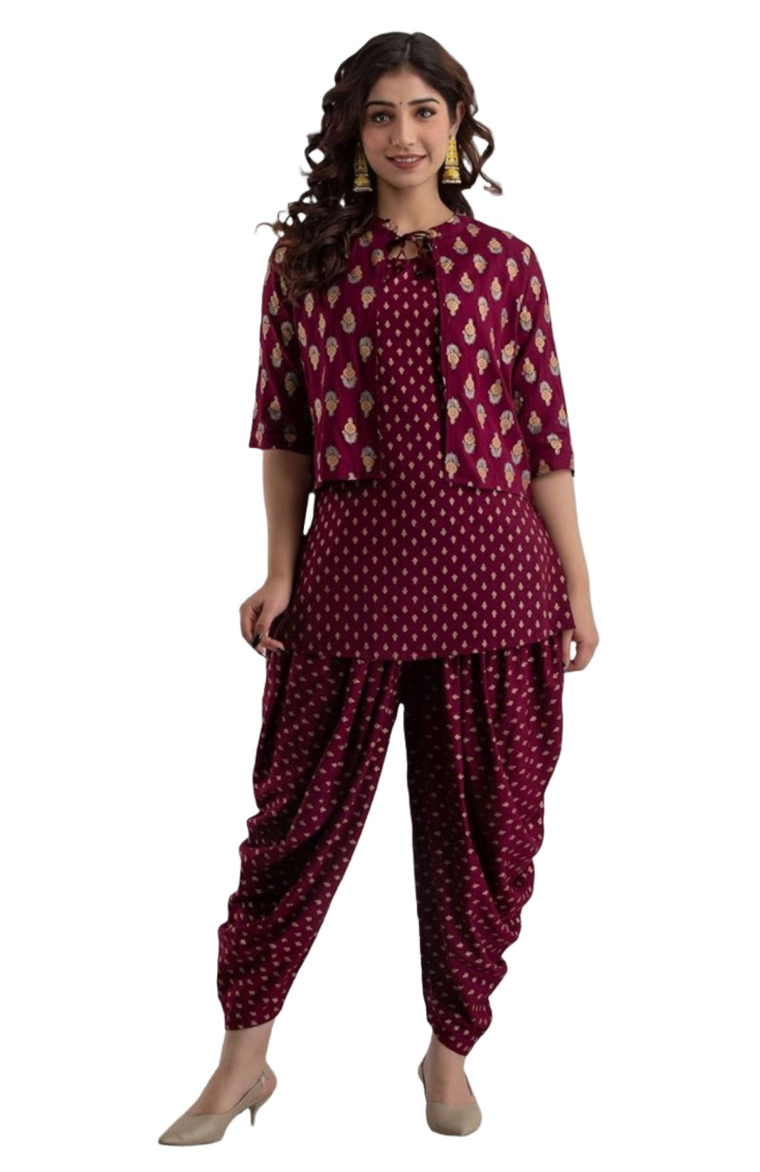 Kurta Dhoti Pant Ethnic Jacket Set In Germany
