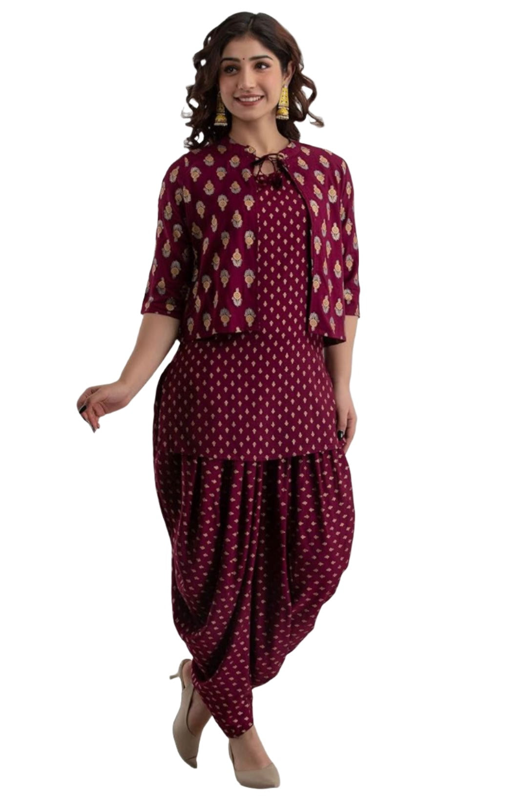 Kurta Dhoti Pant Ethnic Jacket Set In Germany
