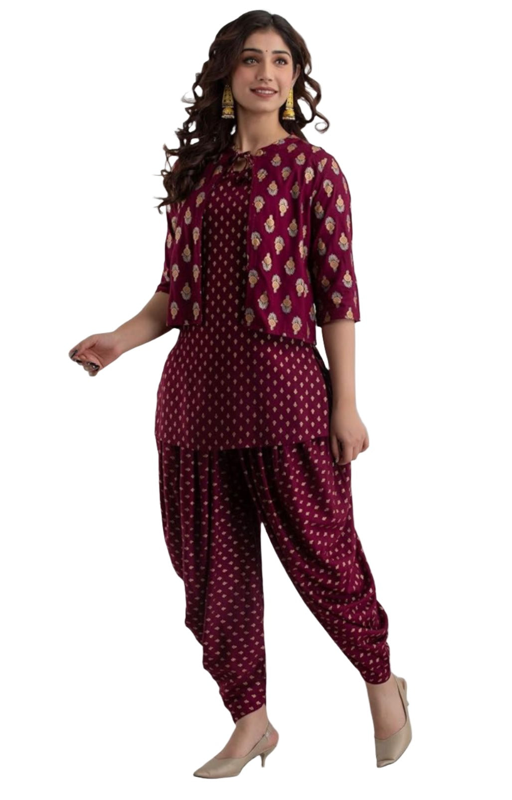 Kurta Dhoti Pant Ethnic Jacket Set In Germany