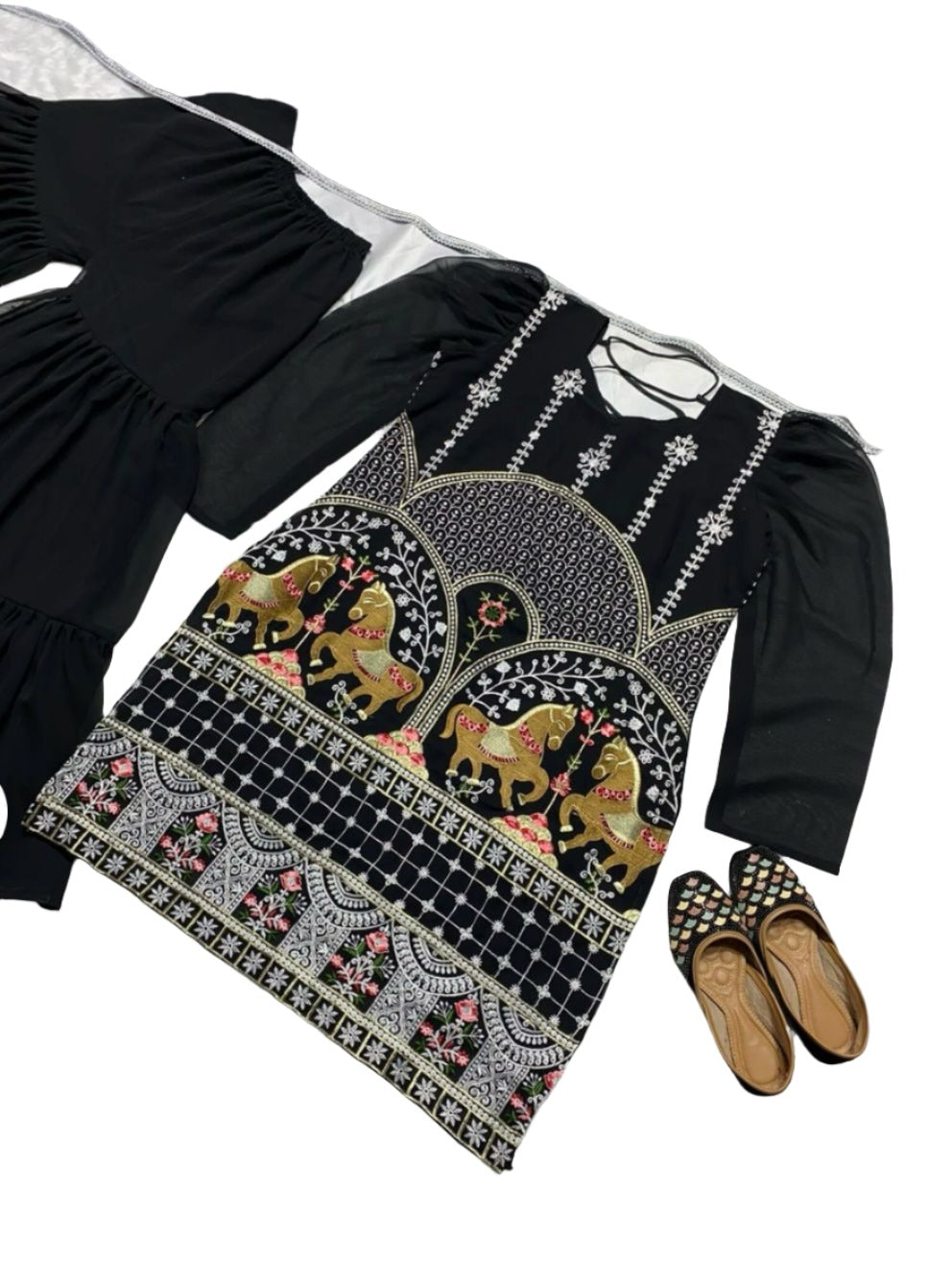 Pakistani Embroidered Sharara Set In Germany