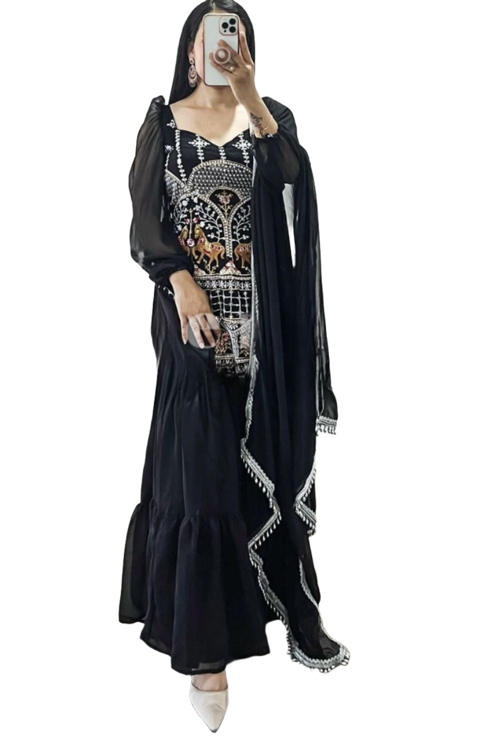 Pakistani Embroidered Sharara Set In Germany