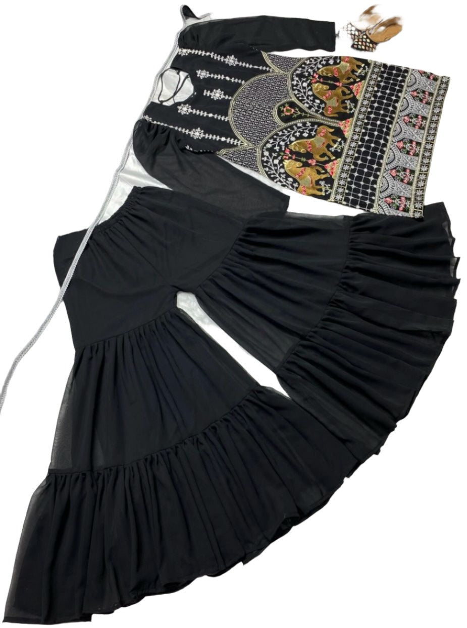 Pakistani Embroidered Sharara Set In Germany
