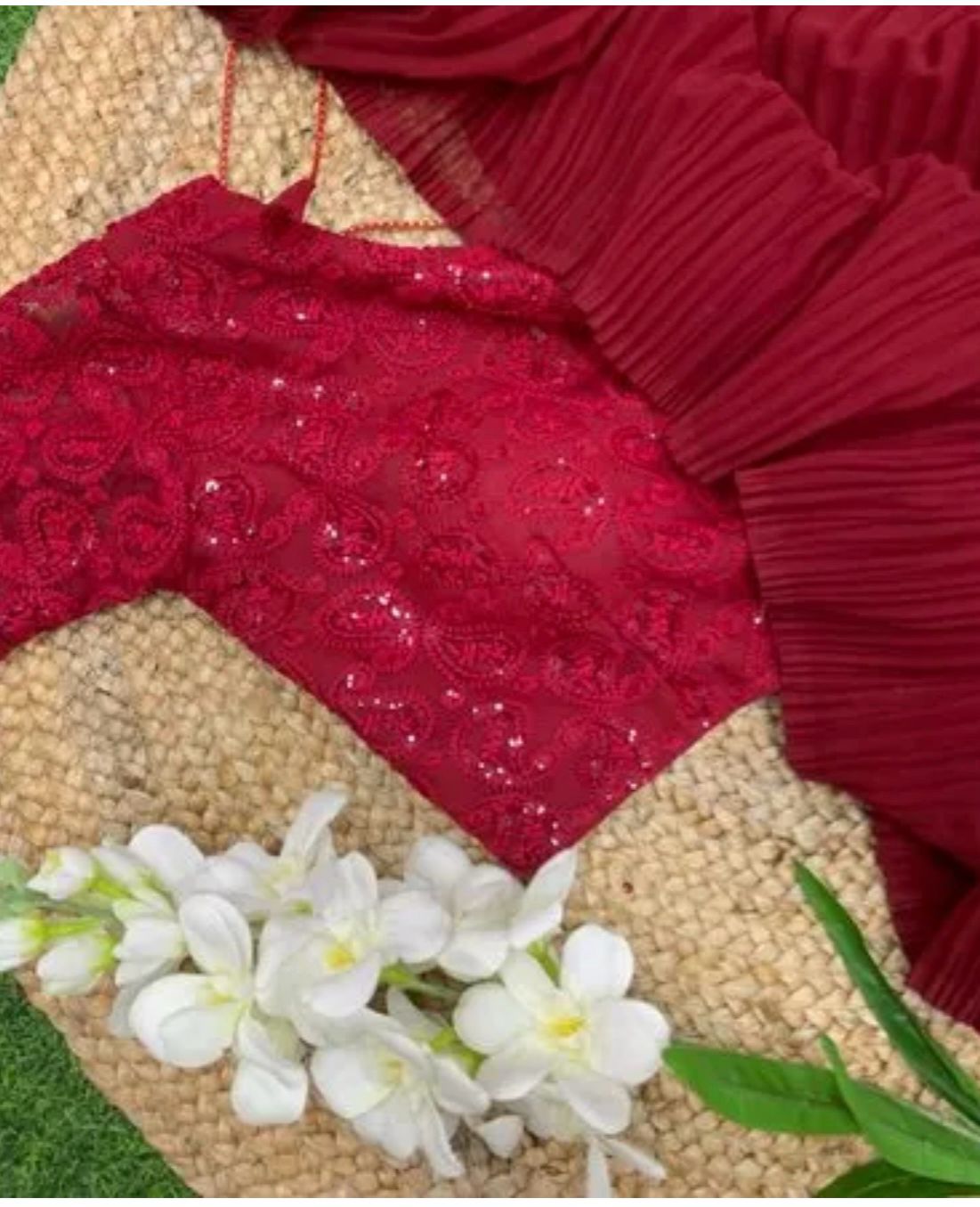 Saree With Stitched Blouse In Germany
