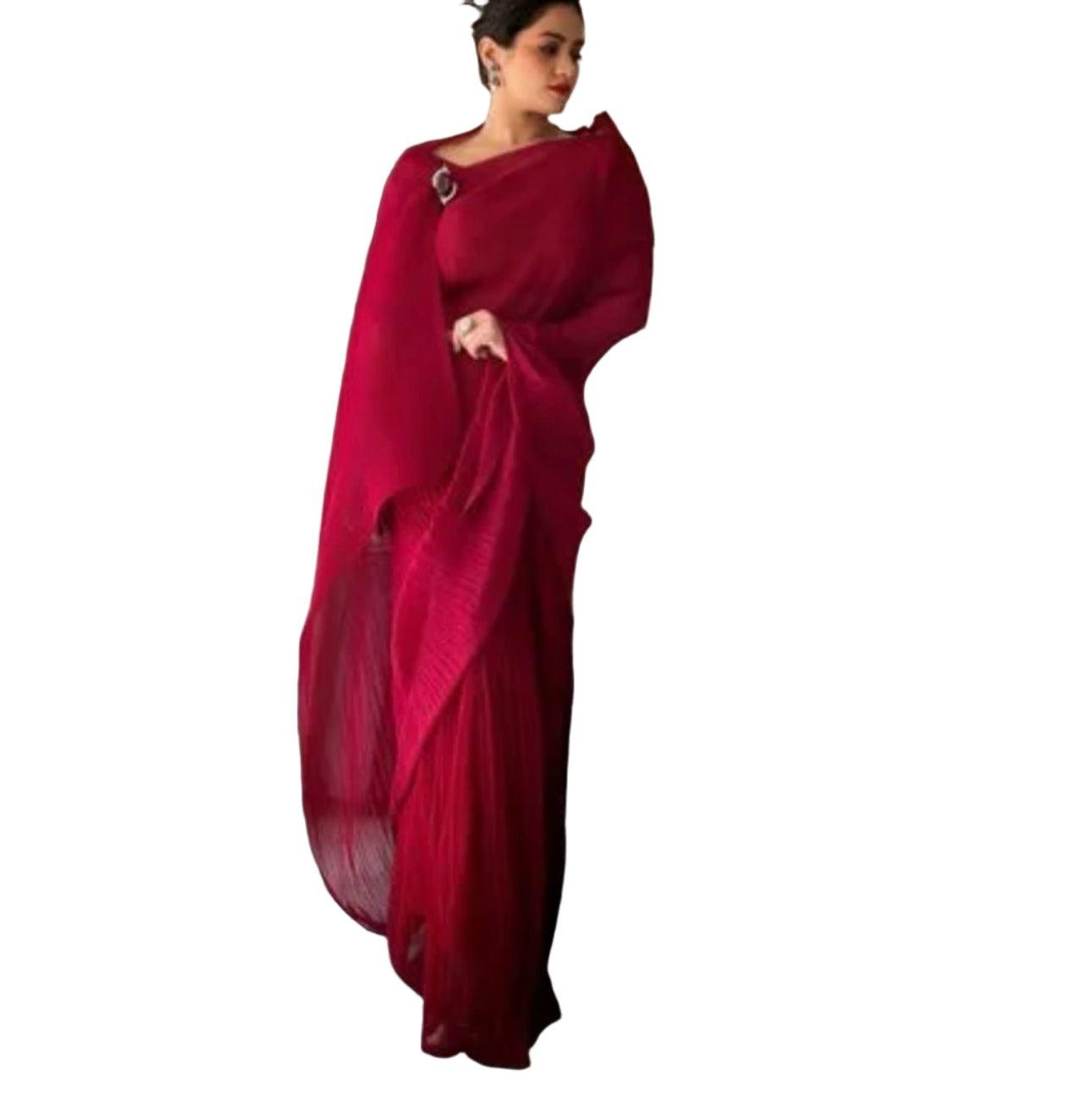 Saree With Stitched Blouse In Germany
