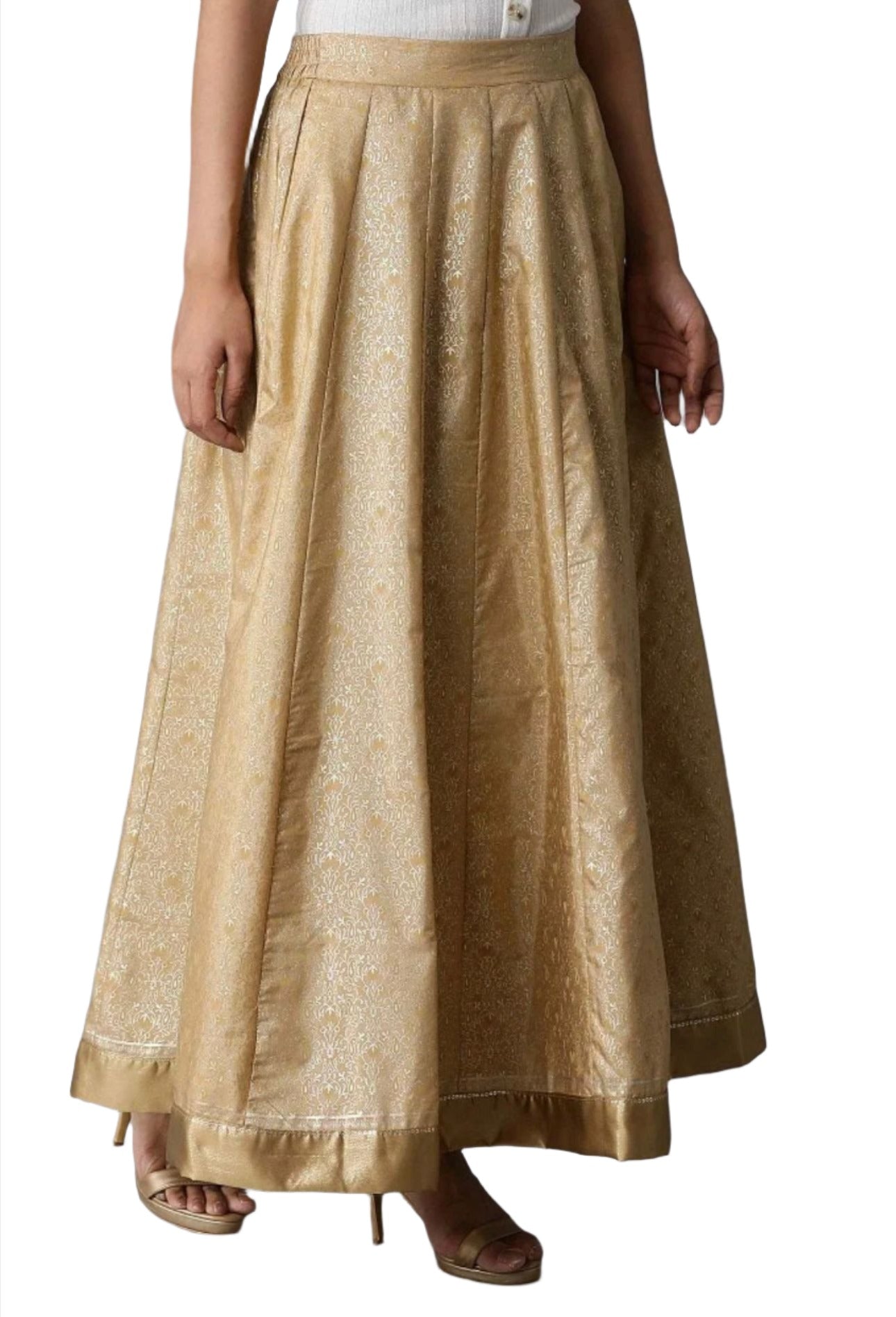Gold Printed Skirt In Germany