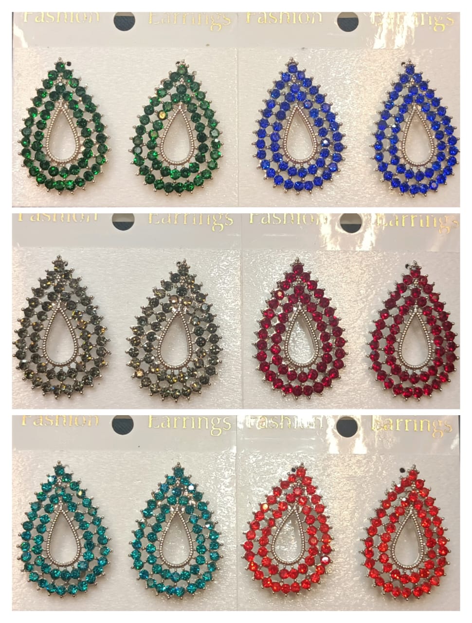 Teardrop Crystal Marquise Earrings