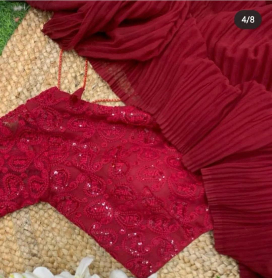 Saree With Stitched Blouse In Germany