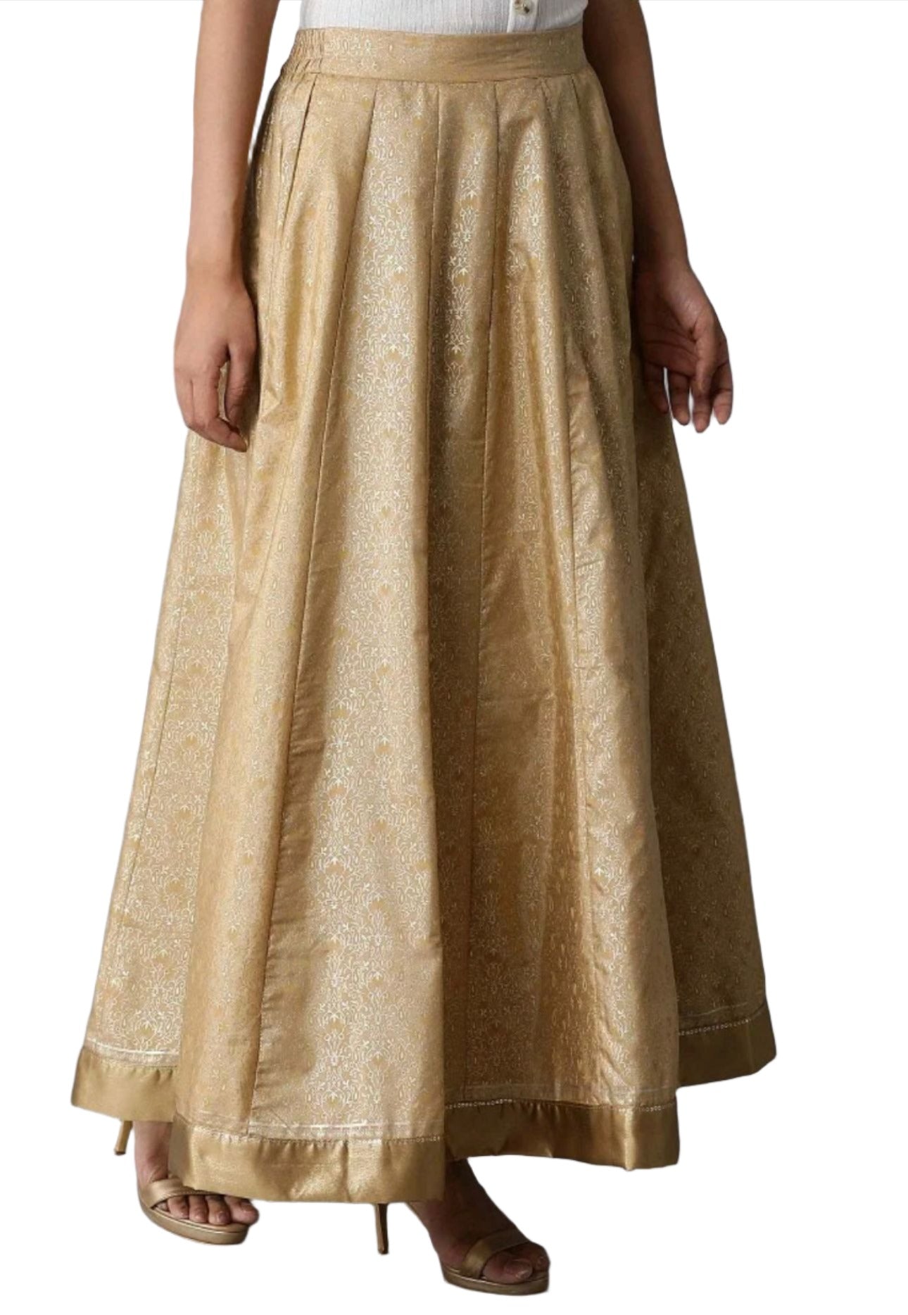 Gold Printed Skirt In Germany