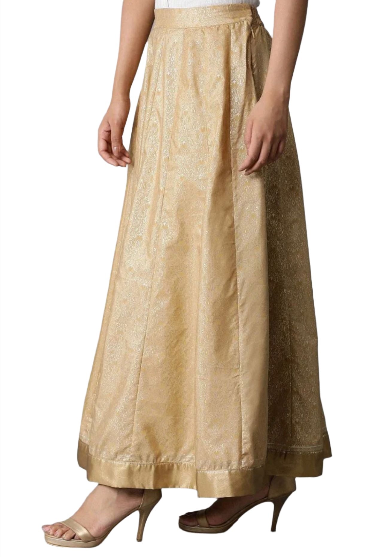 Gold Printed Skirt In Germany