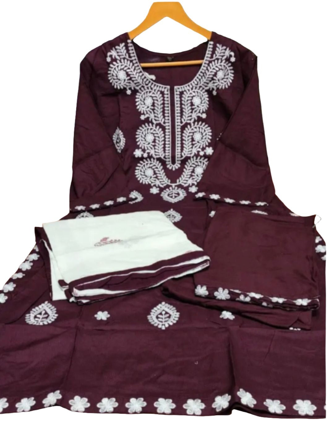 Embroidered Straight Long Kurta With Pant In Germany