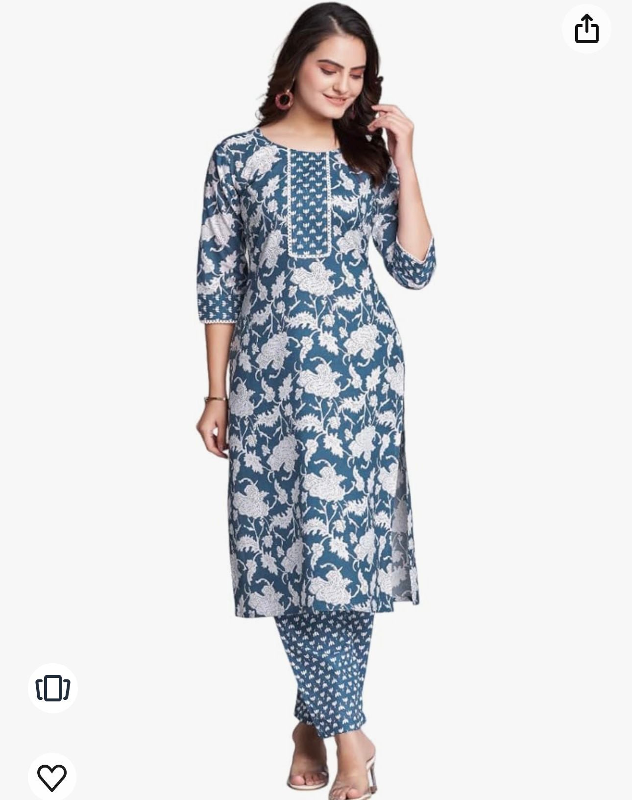 Pure Cotton Kurta With Pant In Germany