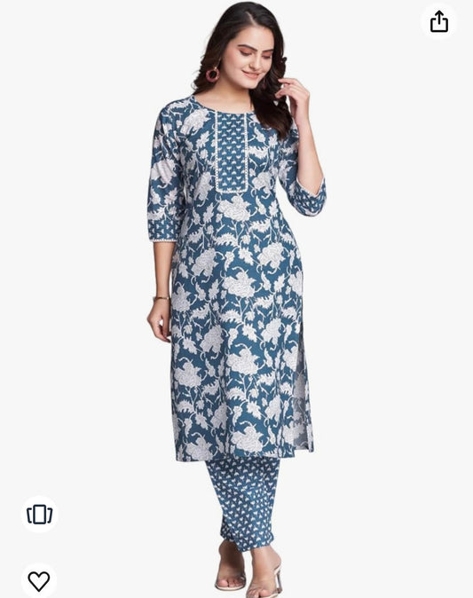 Pure Cotton Kurta With Pant In Germany