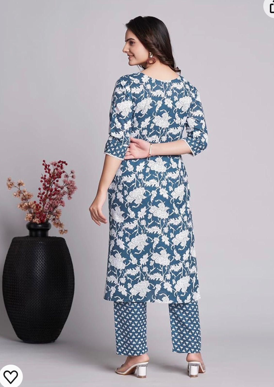 Pure Cotton Kurta With Pant In Germany