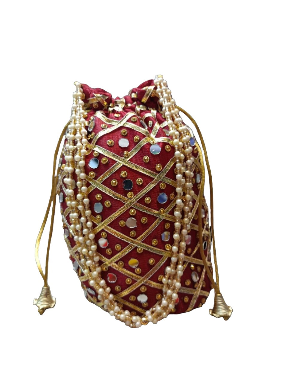 Indian Mirror Potli Bag