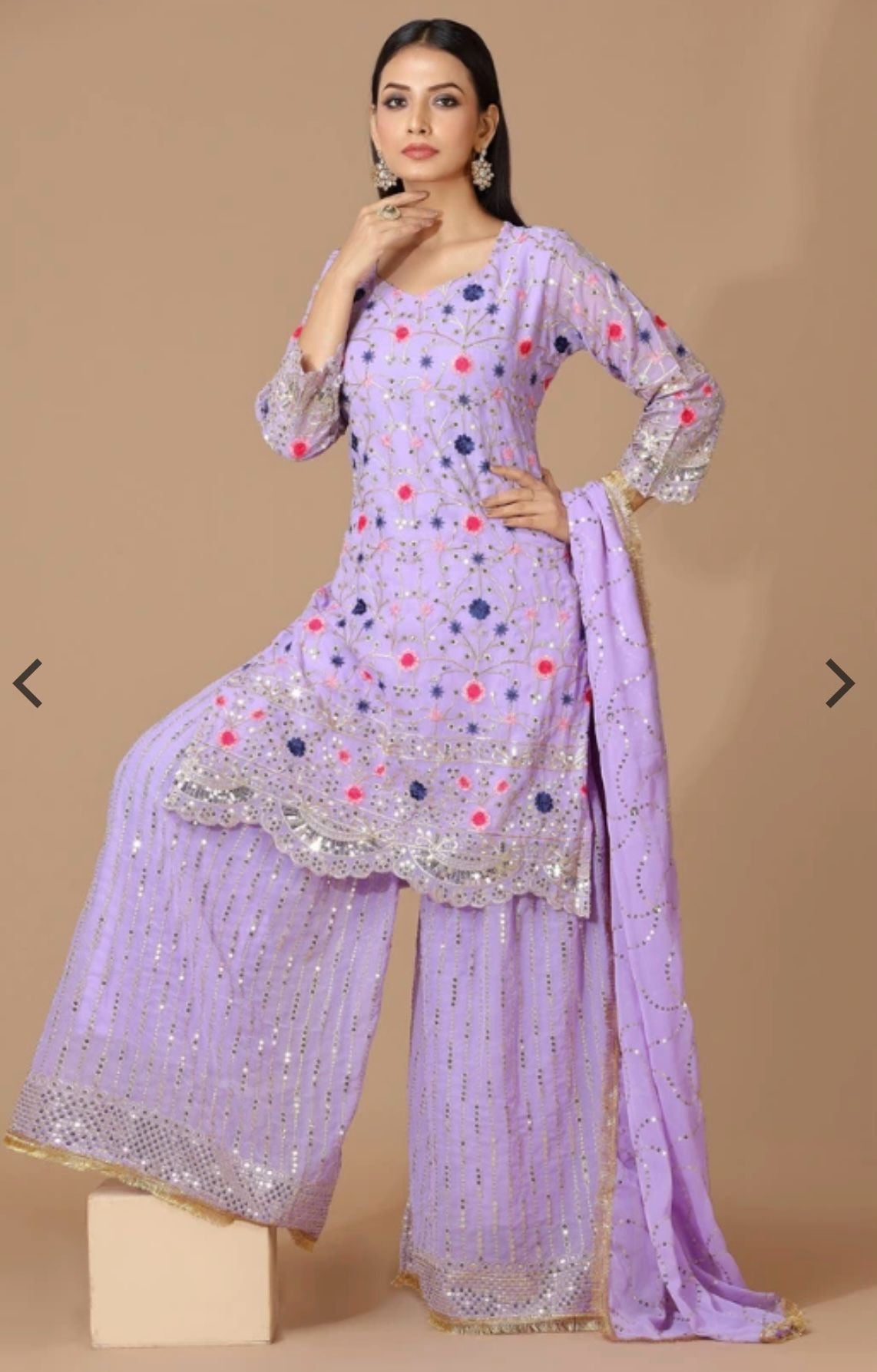 Pakistani Sharara Suit Set in Germany