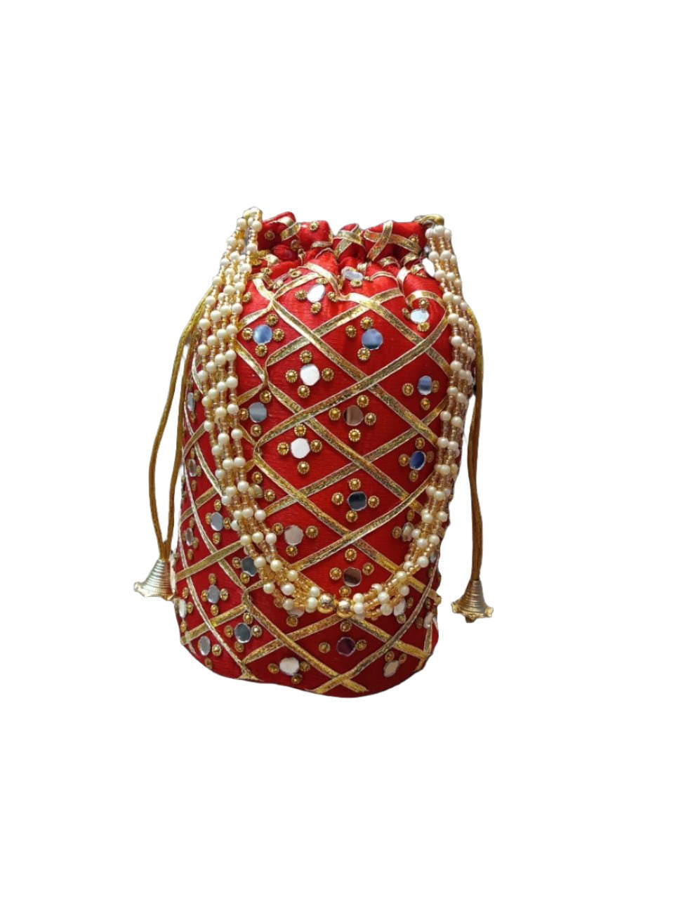 Indian Mirror Potli Bag