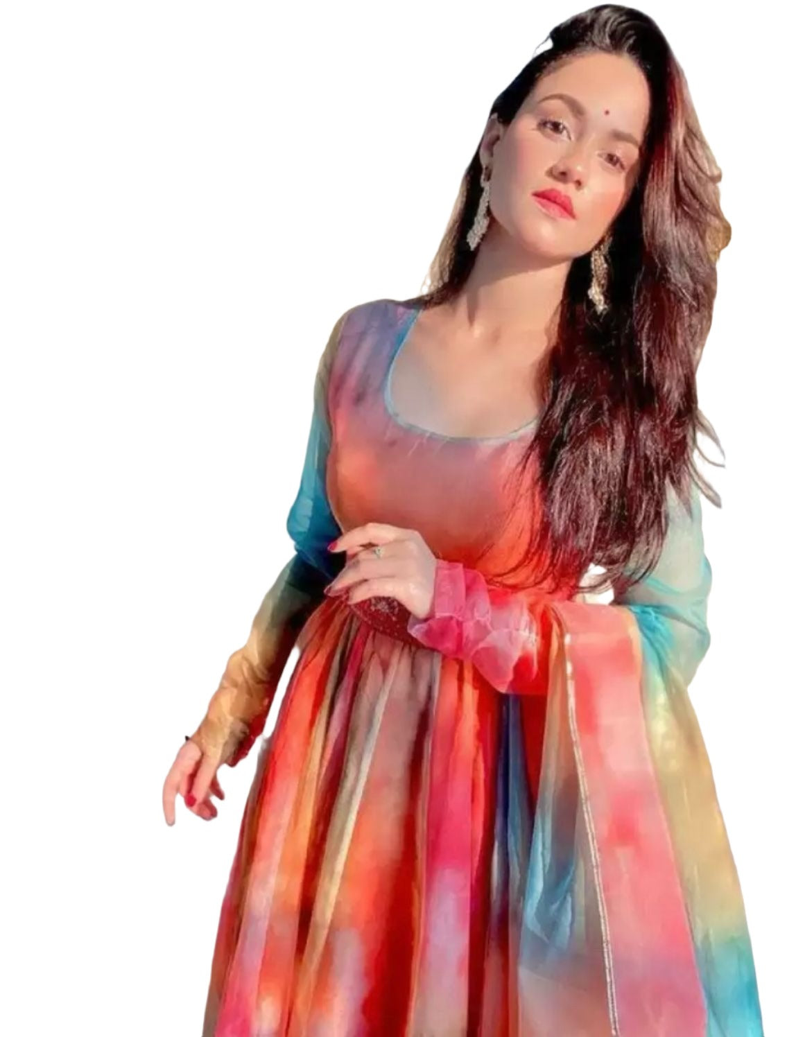 Anarkali Kurta, Bottom & Dupatta Set