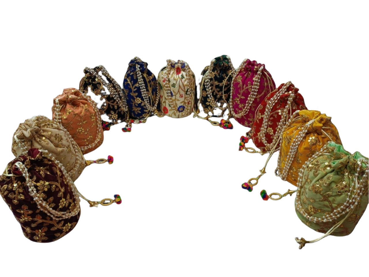 Indian Velvet  Potli Bag.