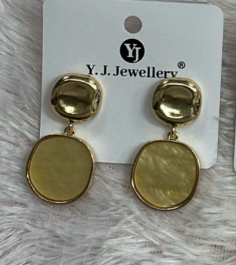 Geometric Shell Earrings