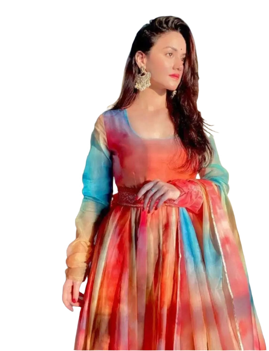 Anarkali Kurta, Bottom & Dupatta Set