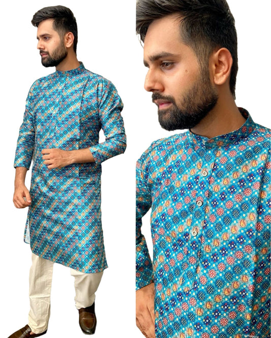Mens Wear Pure Silk Kurta and Pajama