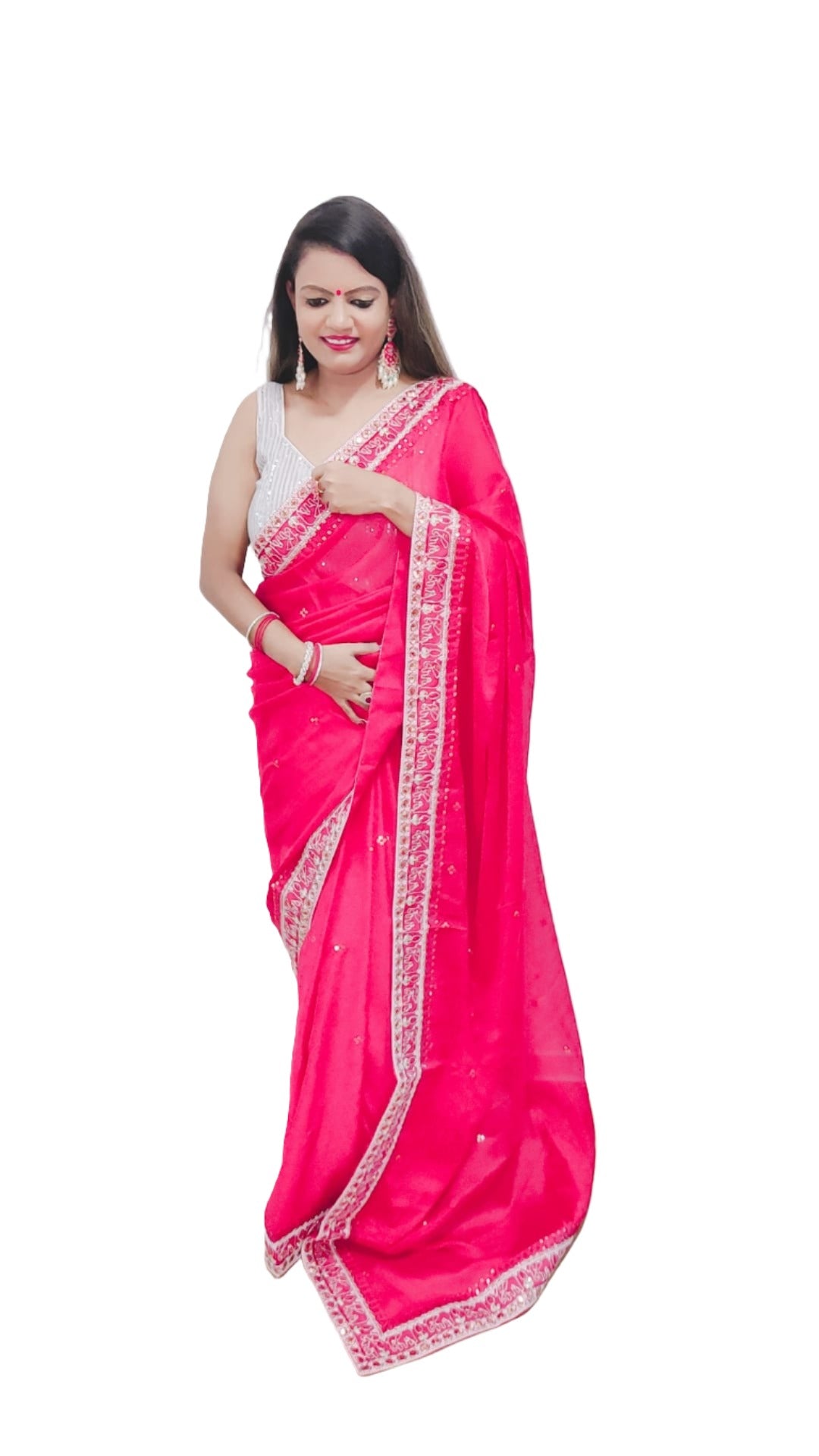 Trending Rangoli embroidery saree collection..(Deginer Saree)