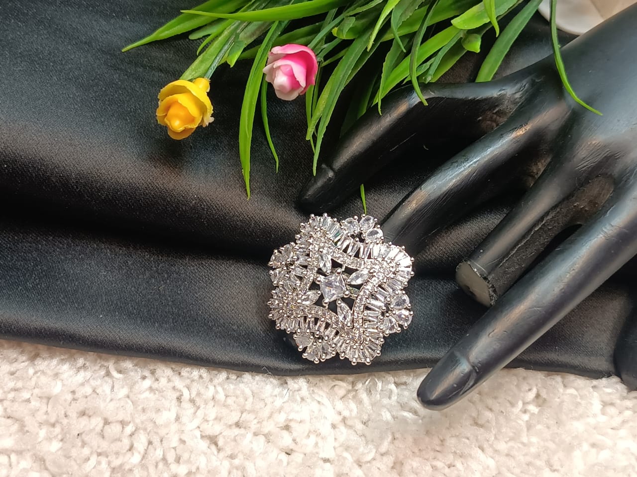 New Silver Diamond Ring for Women
