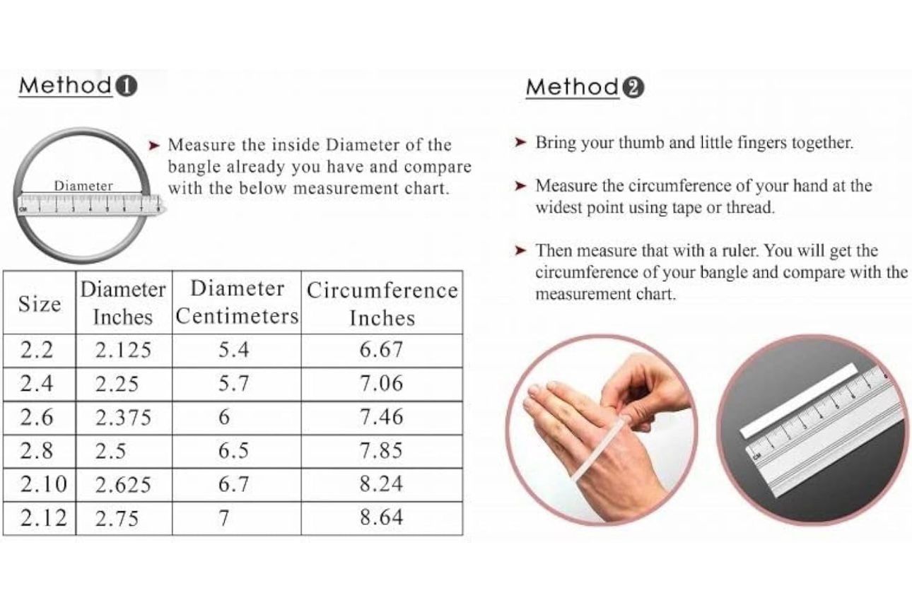 Kundan American Diamond Kada Set