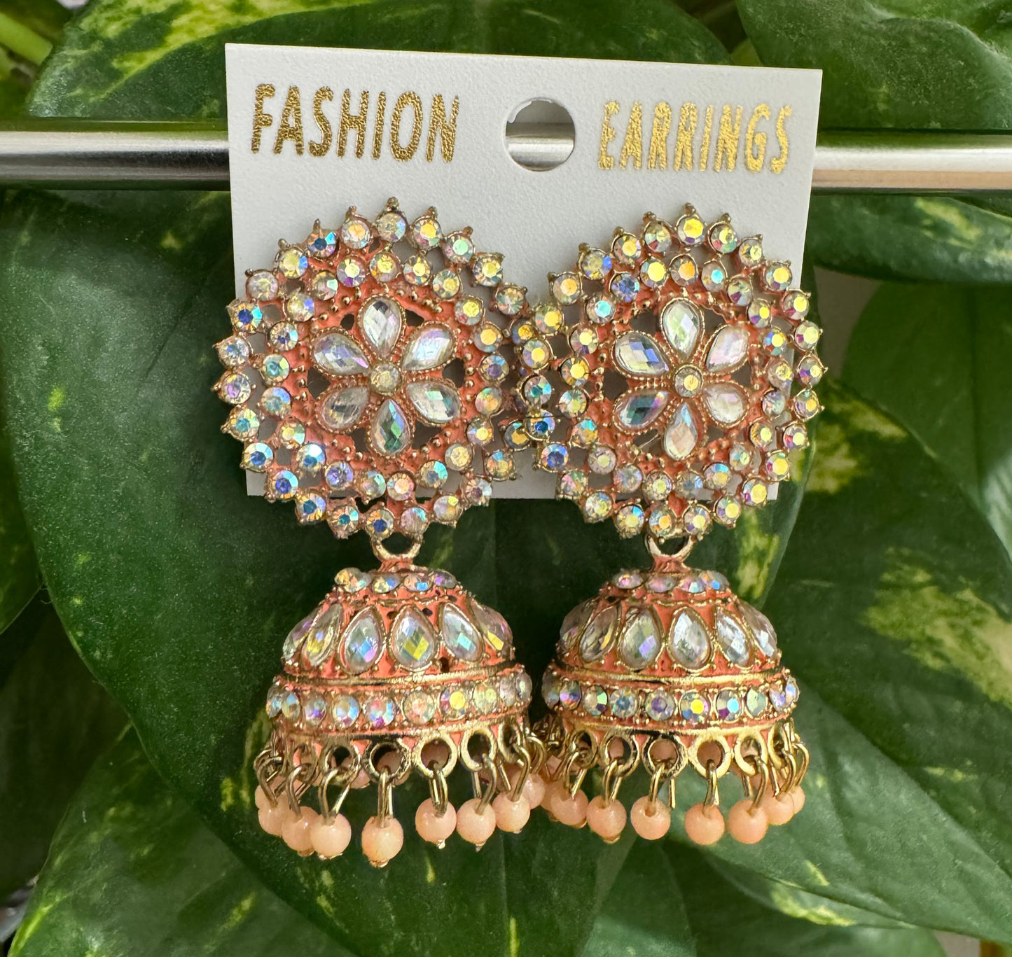 Stone And Beads Jhumki