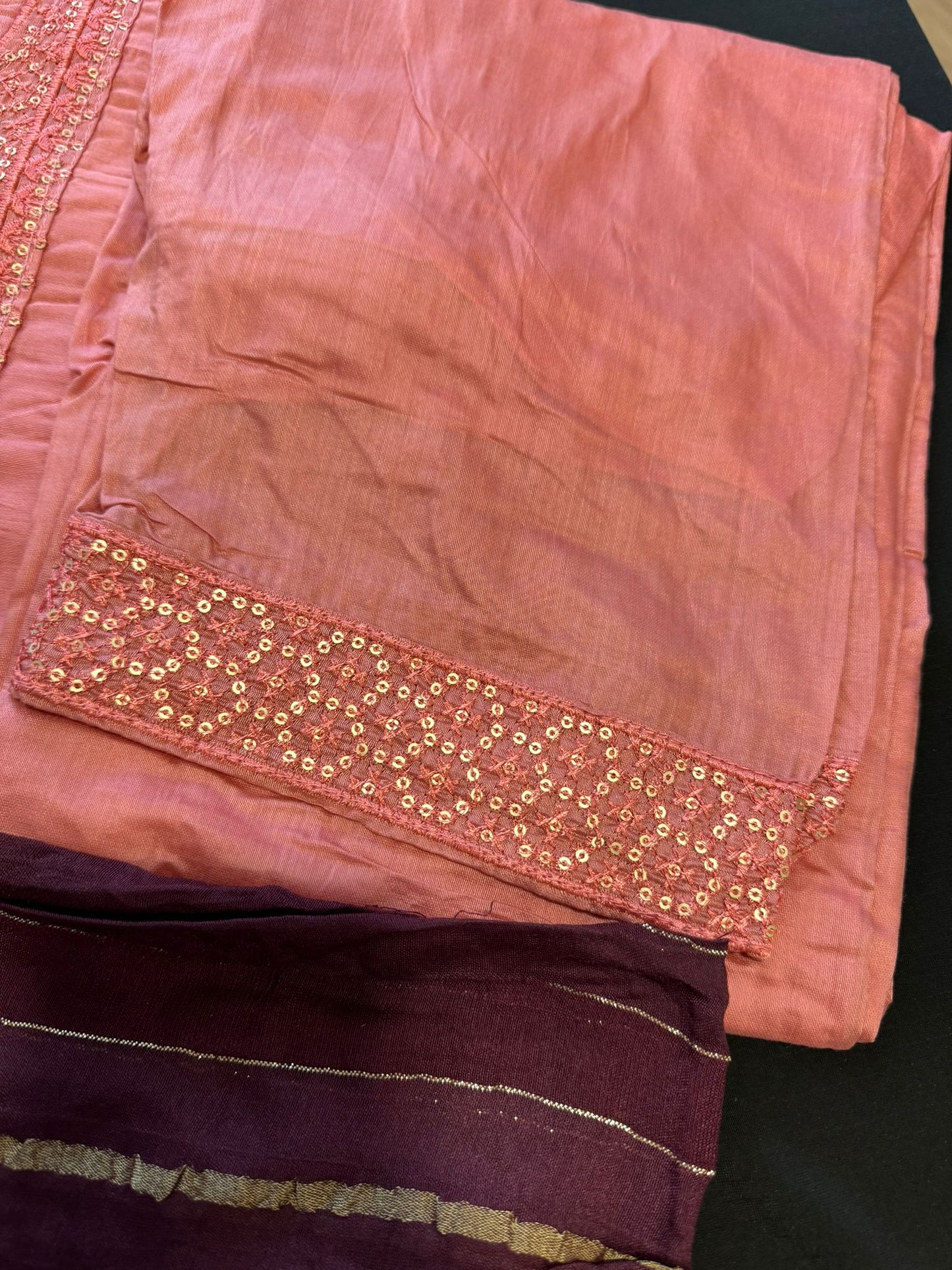 Embroidery Pant Suit Set