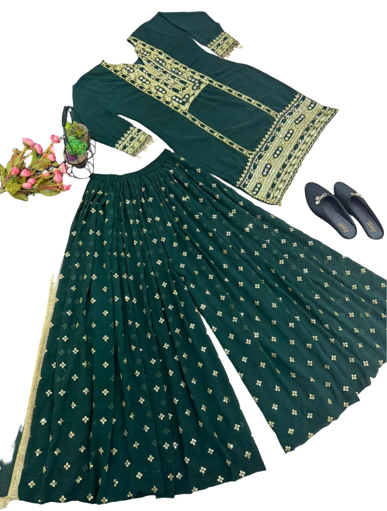 Key specification Fabric : Georgette Color : Rama Size : XXL, XL, L, M Occasion : Daily Wear, Festival, Party Wear Work : Embroidered