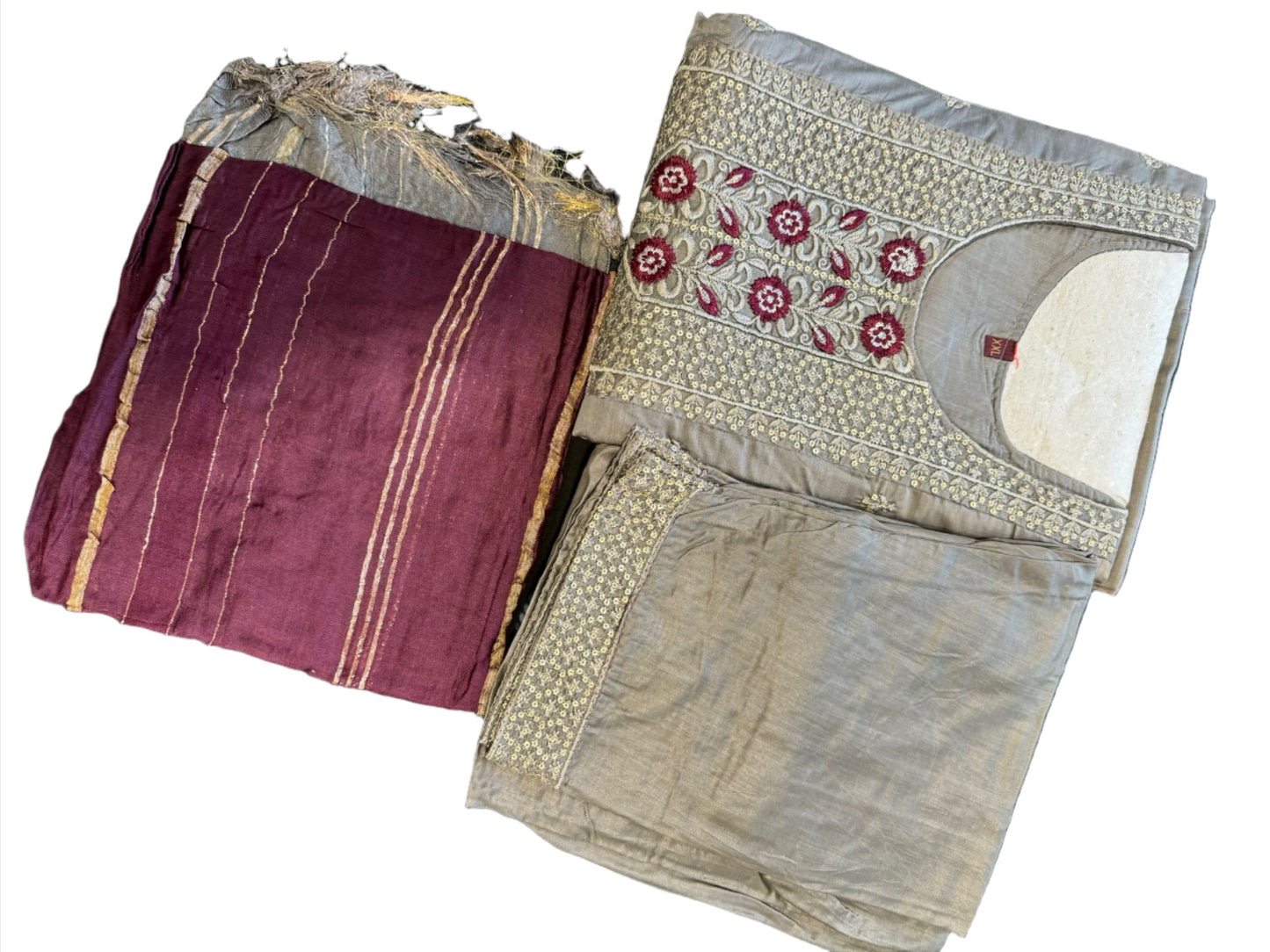 Embroidery Pant Suit Set
