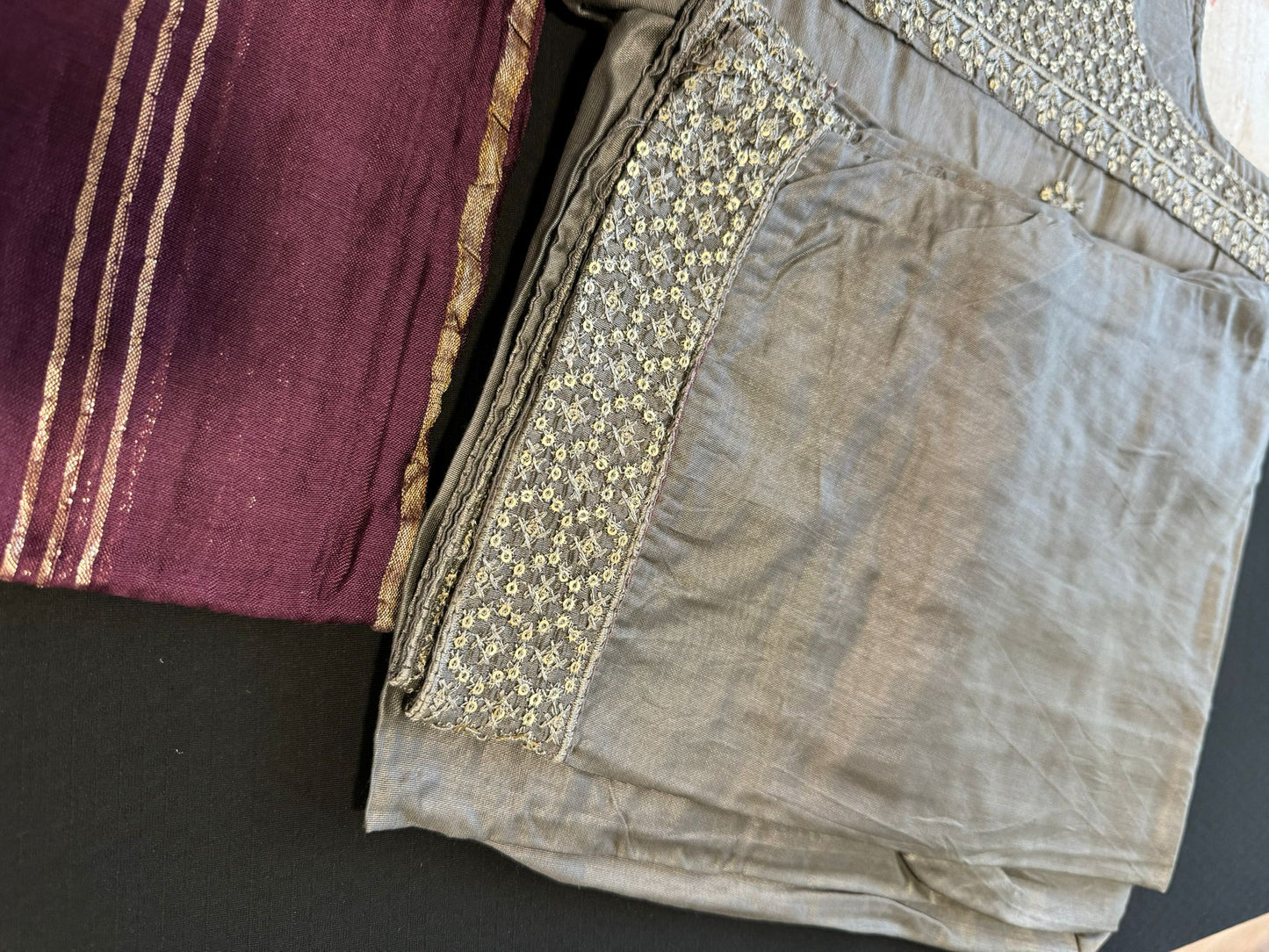 Embroidery Pant Suit Set