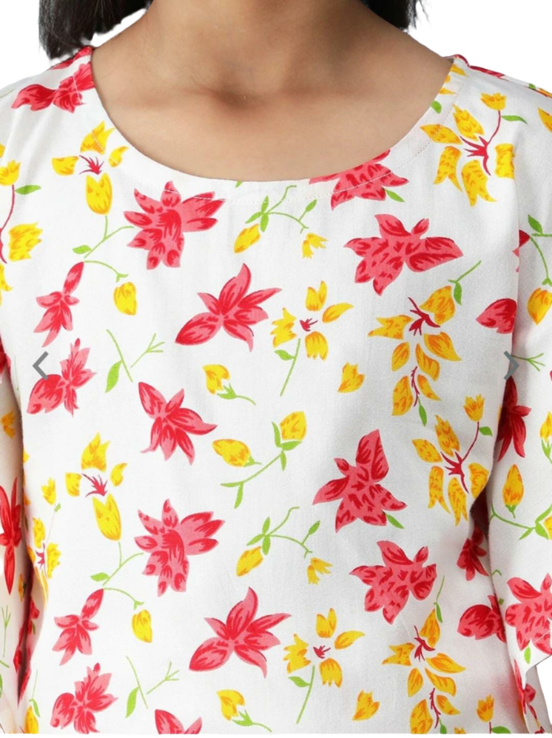 Kurta with Palazzos for Girls Floral Printed