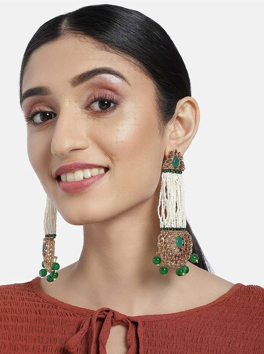 18K Gold Plated Pearl Earrings For Women