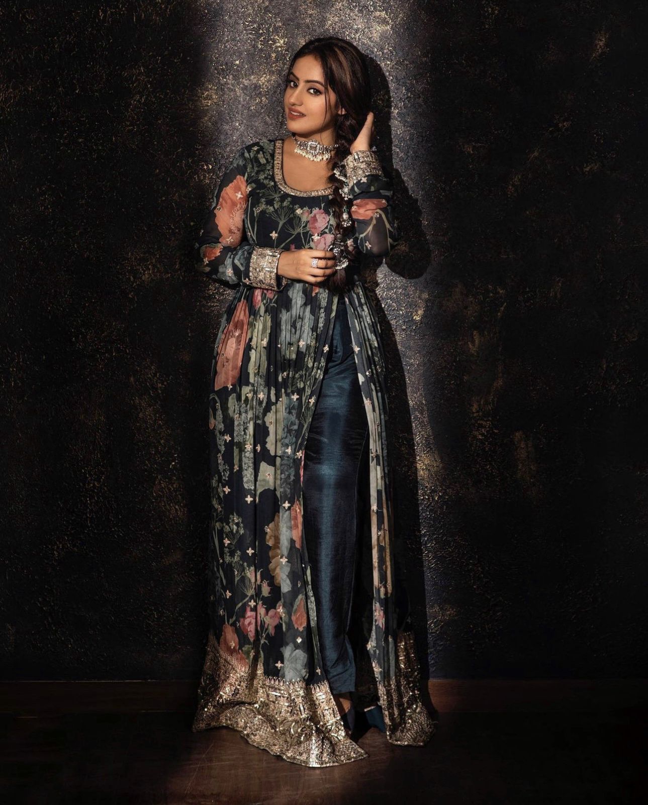 New Designer Party Wear Look Digital Print Top With Embroidery Sequence Work With Bottom and Dupatta