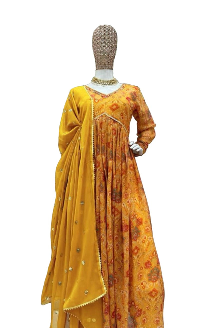 Anarkali Gown Indian Party Wear
