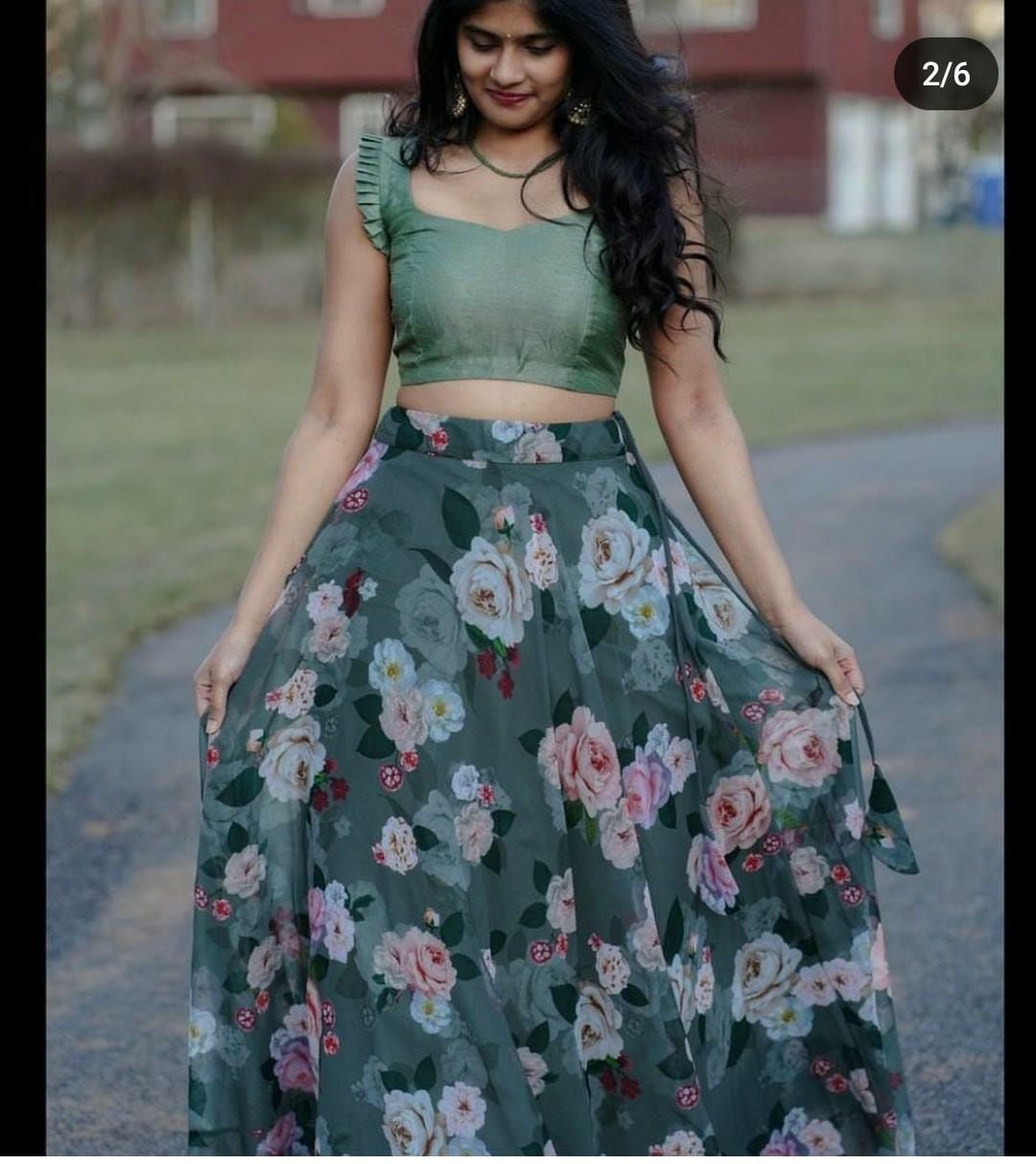 Lehenga choli Free Size Full-Stiched Set