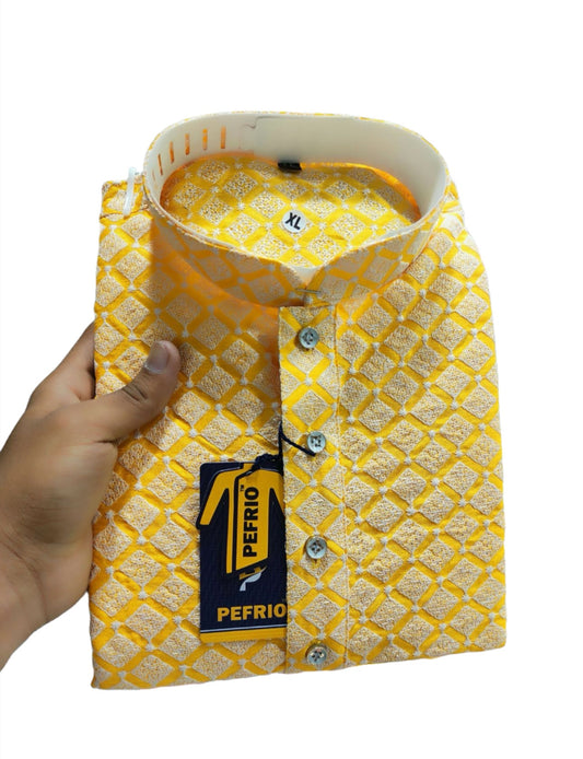 MEN FESTIVE LUCKNOWI EMBROIDERY KURTA PYJAMA