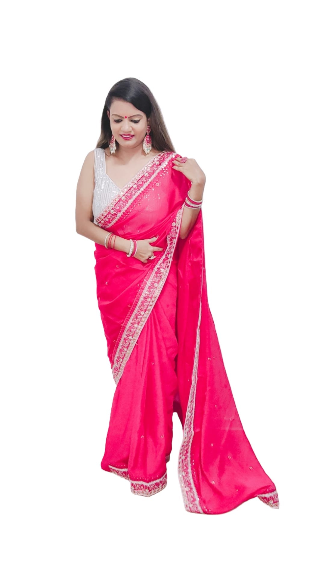 Trending Rangoli embroidery saree collection..(Deginer Saree)