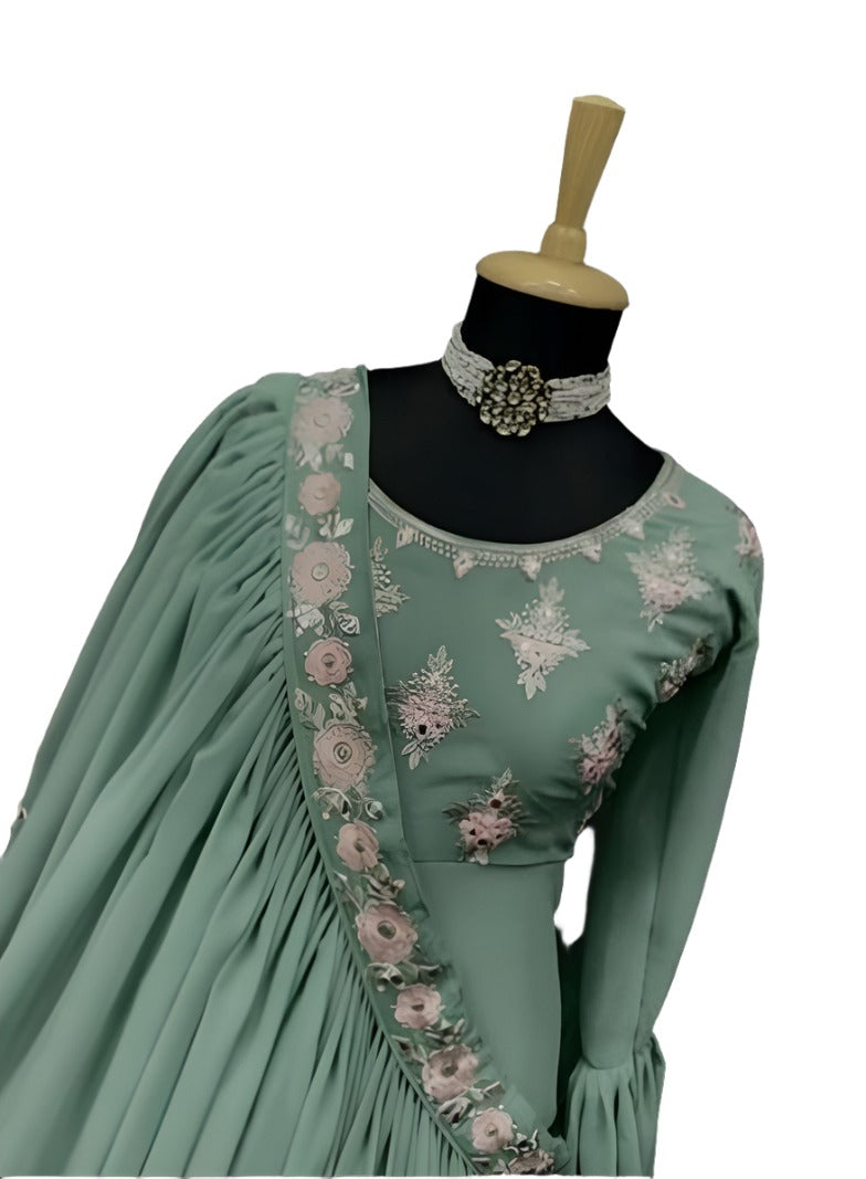 Indo western gown